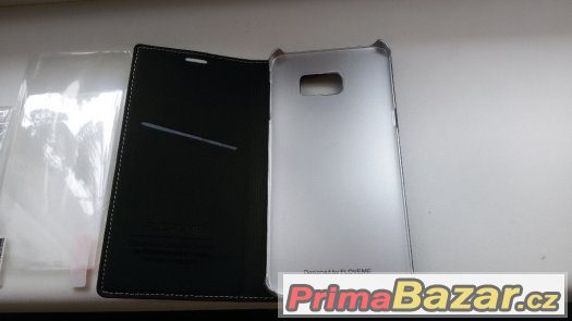Flipové pouzdro Samsung Galaxy S 6 edge plus a ochranné sklo