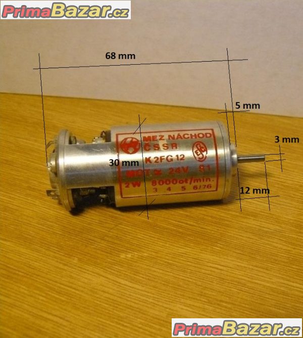 ELEKTROMOTOREK komutátorový univerzální K2FG 12 -TRVALÝ CHOD