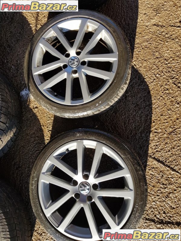 sada Volkswagen šedý lak 5x112 7.5jx18 et45