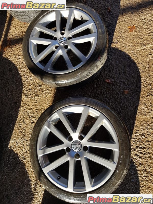 sada Volkswagen šedý lak 5x112 7.5jx18 et45