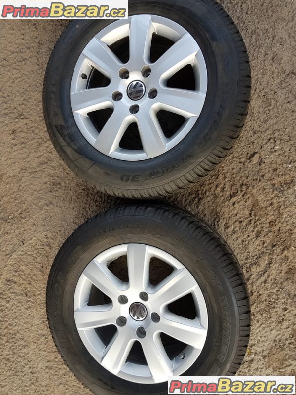 zanovni sada alu kola se zanovni pneu 98% vzorek dot3714 Volkswagen audi 7p6601025 5x130 7.5jx17 et50