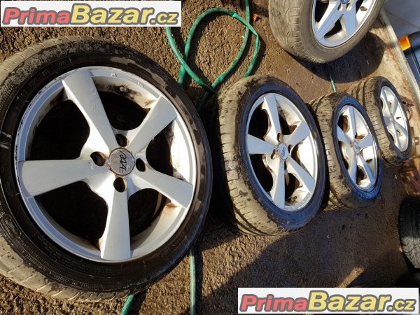 sada raze s pneu Goodyear efficient dot2215 80-90% vzorek 4x100 6.5jx15 et35