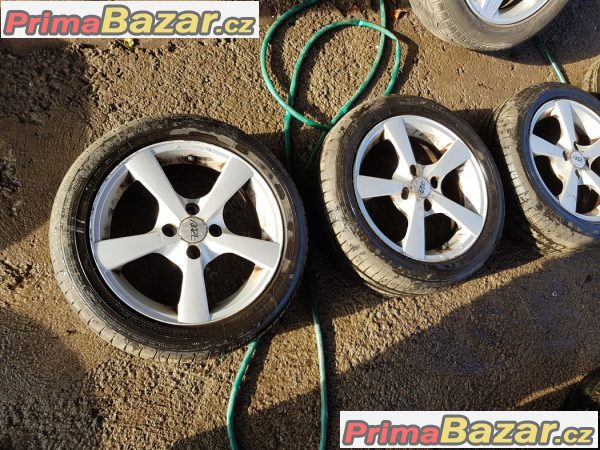 sada raze s pneu Goodyear efficient dot2215 80-90% vzorek 4x100 6.5jx15 et35