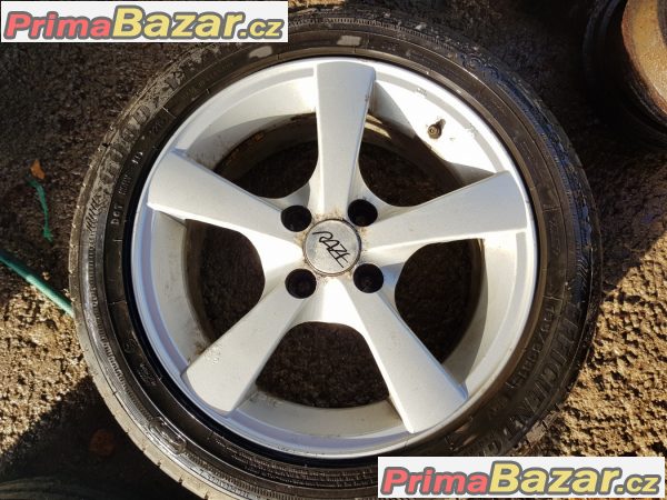 sada raze s pneu Goodyear efficient dot2215 80-90% vzorek 4x100 6.5jx15 et35