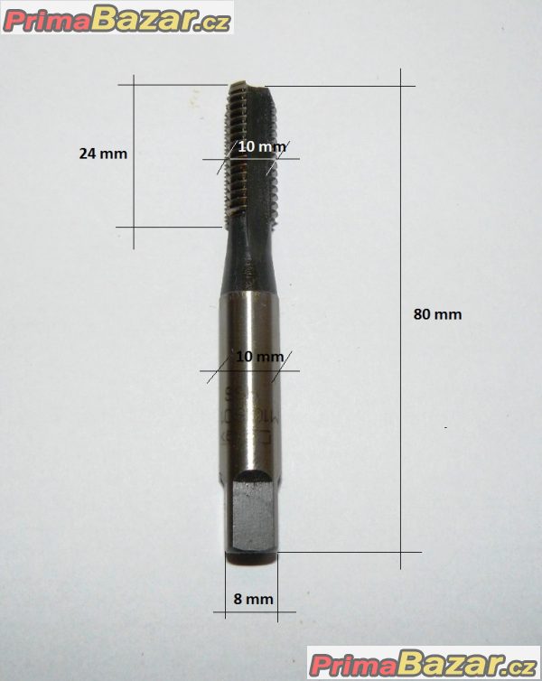 Závitník strojní M10 HSS ČSN 223042 DIN 376, ČR (NOVÝ)