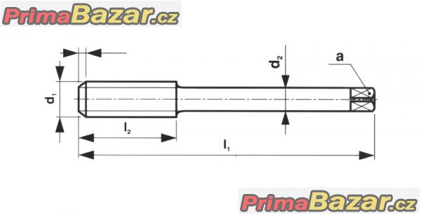 Závitník strojní M10 HSS ČSN 223042 DIN 376, ČR (NOVÝ)