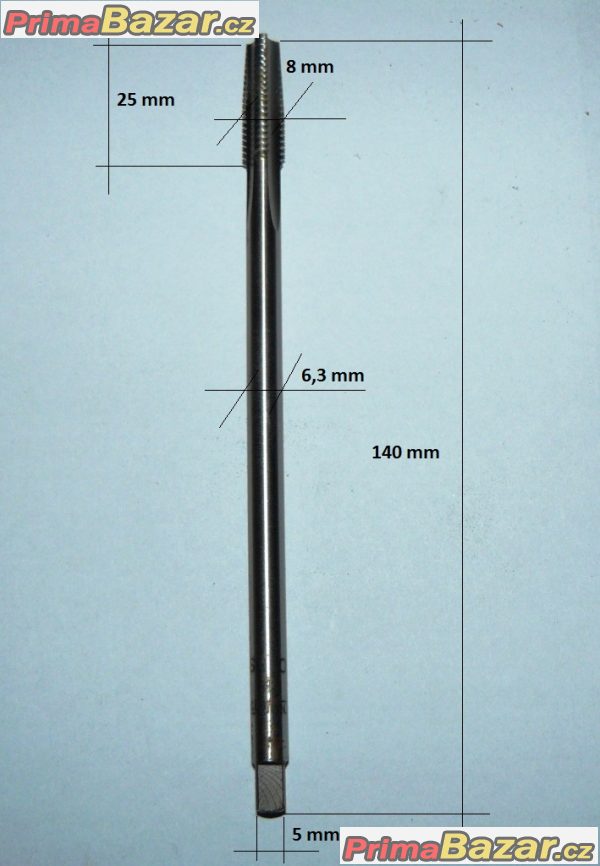 Závitník maticový M8 HSS ČSN 223074 (NOVÝ) ČR