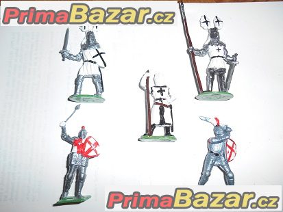 Cínové figurky -vojáci, rytíři, indiáni Cínové figurky -vojáci, rytíři, indiáni