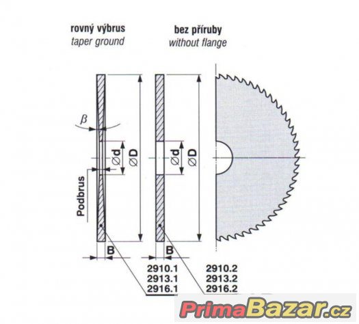 KOTOUČ PILOVÝ NA KOV 125x2,5x27 mm ČSN 222910.1 (NOVÝ)