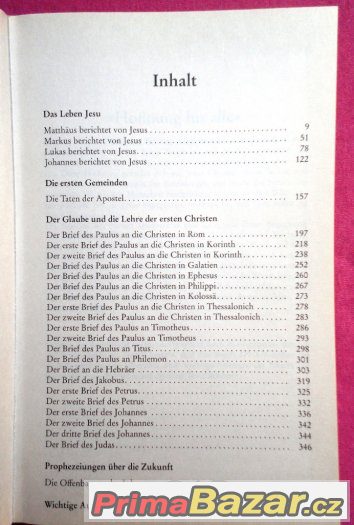 Novy zakon v nemcine: Neues Testament (nova kniha)