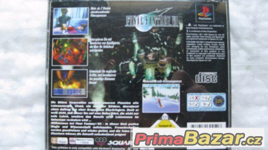 PSX Hra Final Fantasy VII 7,NĚMECKÁ VERZE-kompletní