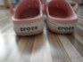 dívcí ružové pantofle Crocs