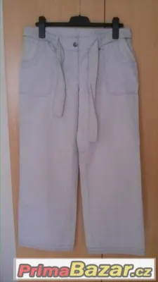 Plátěné kalhoty sv. šedé