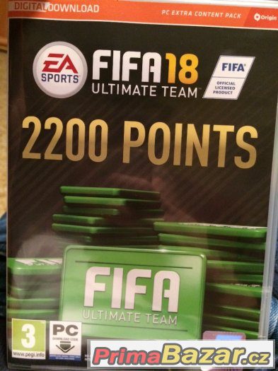 Prodám FIFA points do FIFA 18 2200 points