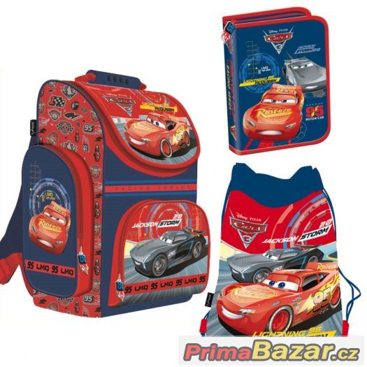 ŠKOLNÍ AKTOVKA BATOH 3v1 CARS DISNEY McQUEEN