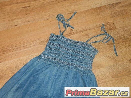 Riflová letní tunika Takko, krátké šaty