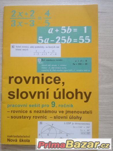 Rovnice, slovní úlohy