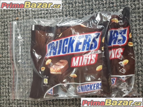 prodam tyčinky minis snickers v baleni 340g spousta druhů