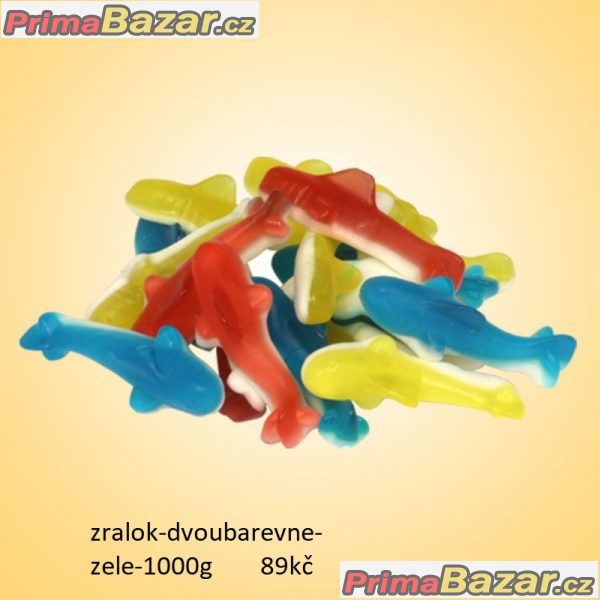 prodam želé ve tvaru žralok dvouvrstvé bonbony spous prodam želé ve tvaru žralok dvouvrstvé bonbony spous
