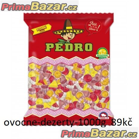 prodam 1kg bonbonu dezertíky s ovocnou příchutí želé