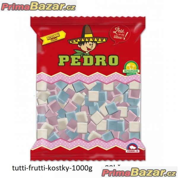 prodam 1kg kostky tutti frutti pedro spousta druhů