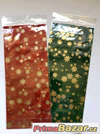 Rolničky,vánoční-mikulášské sáčky-2 barvy- 6 ks v bal,hvězdy
