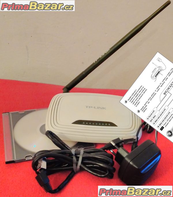 Wi-Fi router TP-LINK TL-WR741ND + SILNÁ 8 dBi anténa!!! Wi-Fi router TP-LINK TL-WR741ND + SILNÁ 8 dBi anténa!!!