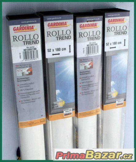 Sada 4 ks textilních rolet Gardinia Rollo Trend 52x180cm