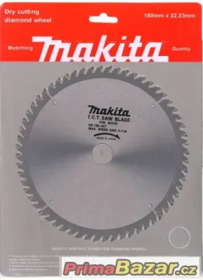 Řezný kotouč Makita Japan na dřevo pr.180mm s diamant nástav