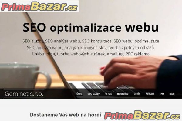 SEO optimalizace webu za dostupné ceny