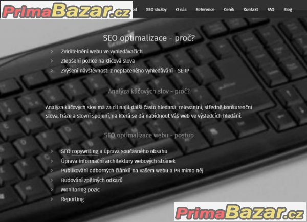 SEO optimalizace webu za dostupné ceny