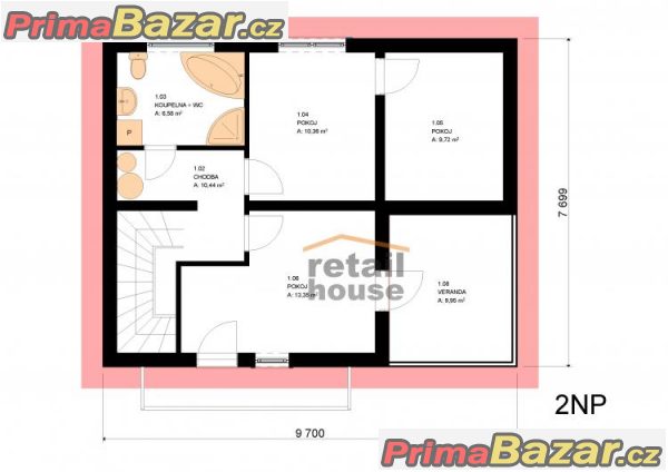 Rodinný dům Panda Elegant, 6+kk, 120 m2 Rodinný dům Panda Elegant, 6+kk, 120 m2