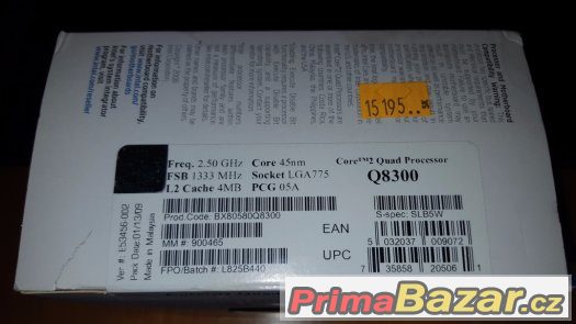 Intel Core 2 Quad Q8300 2,5@3,5GHz rock stable