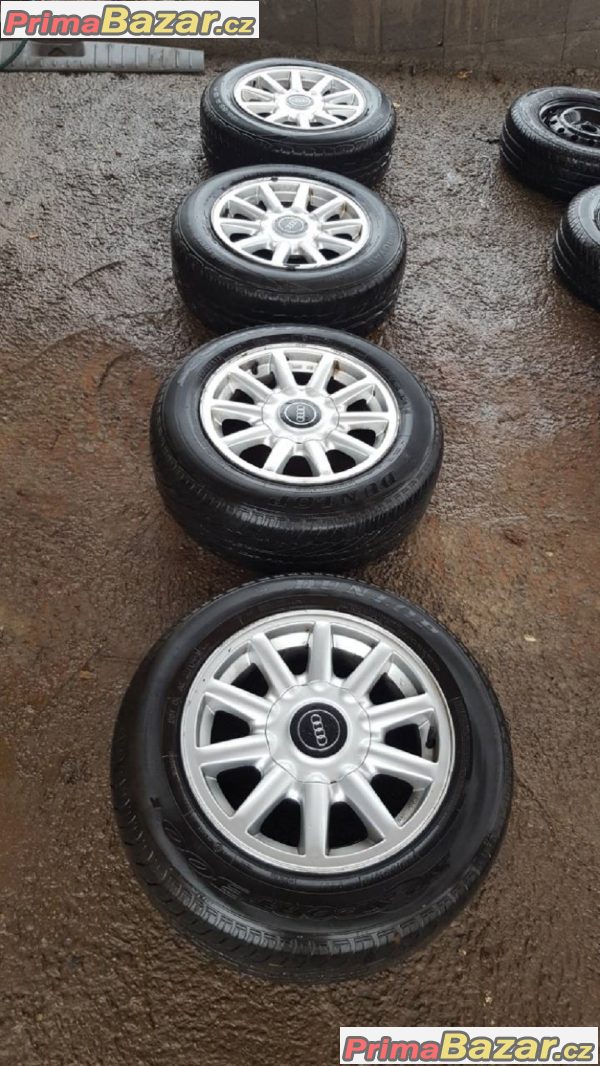 sada alu kola Audi 80 8A0601025c 4x108 7jx15 et37 pneu dunlop 195/65 r15