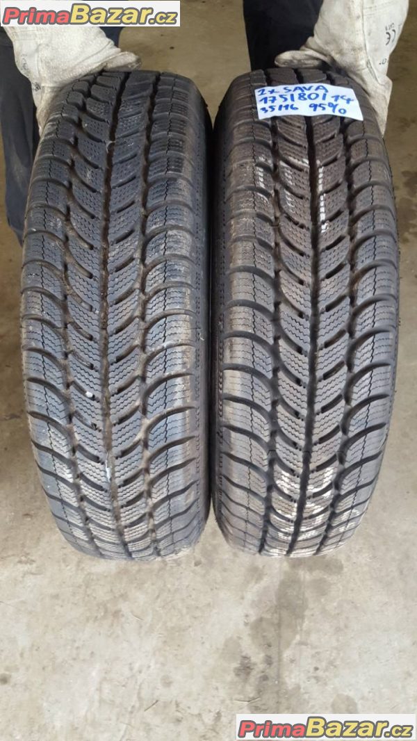 2xpneu sava dot3516 95% vzorek 175/80 r14