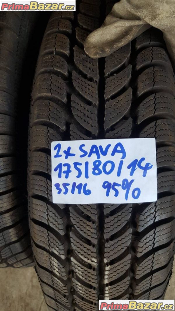 2xpneu sava dot3516 95% vzorek 175/80 r14