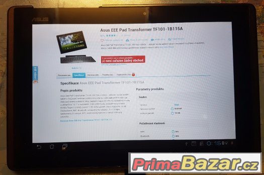 Tablet 10.1″: Asus Eee Pad Transformer TF101
