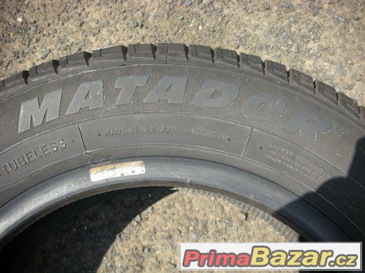 PRODÁM 1KS POUŽ. LETNÍ PNEU MATADOR STELA MP15 165/70/14/81T