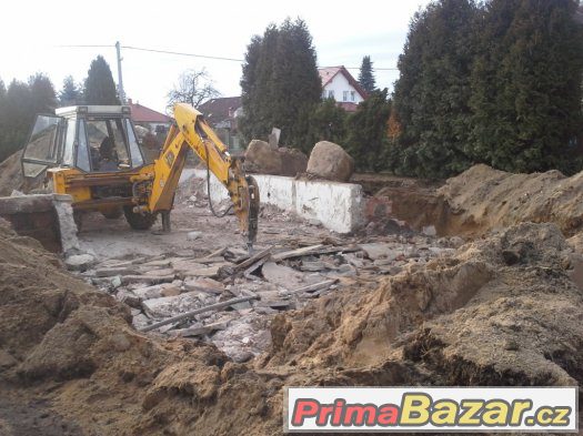 Zemní práce Traktorbagrem JCB 3CX