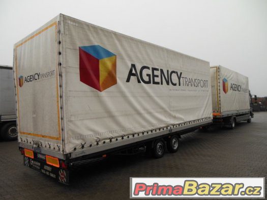 Valník M-B Atego 822 + přívěs AGADOS DONA Valník M-B Atego 822 + přívěs AGADOS DONA