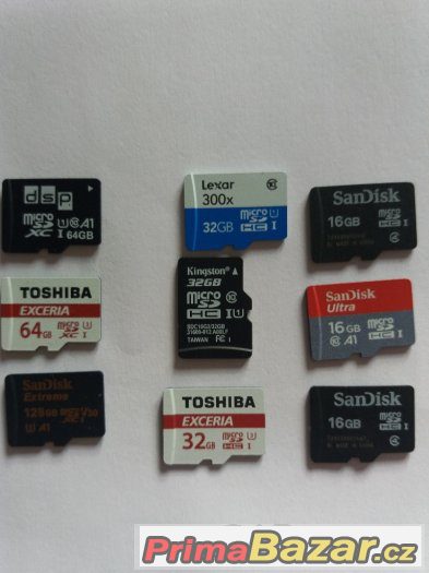 Toshiba 64 gb ,32,  Sandisk 128 gb