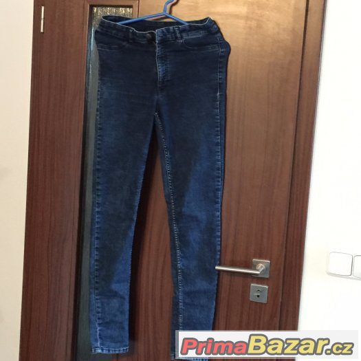 Modré džíny HM, vel. 40 - elastické