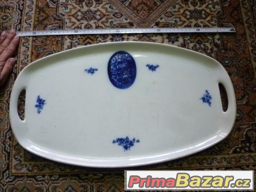 velký starožitný tác porcelán1880