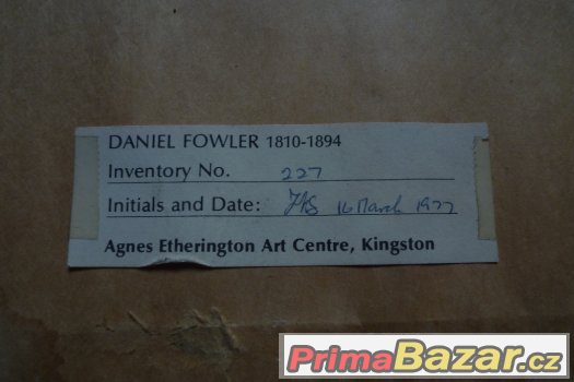 Orig. obraz Daniel Fowler (1810 - 1894 ) Kingston