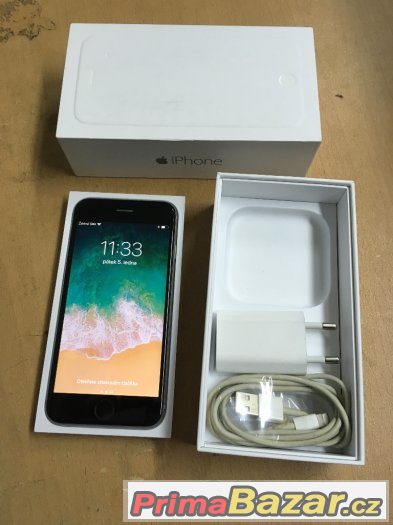 iPhone 6 16GB space grey, jako nový, 3 měsíce záruka