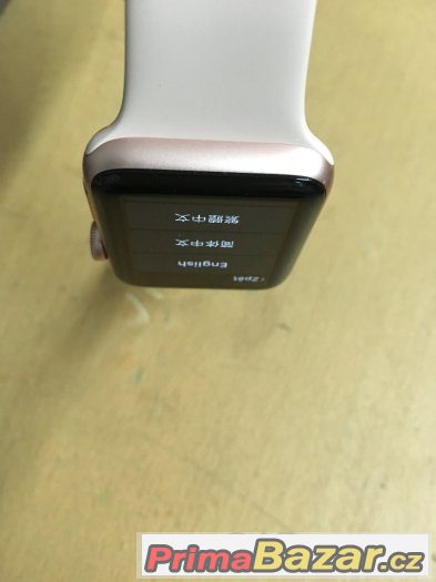 Apple Watch series 2, rose gold, 42mm, 3 měsíce záruka