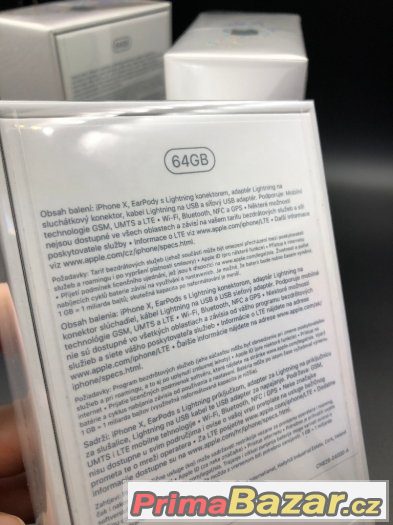 iPhone X 64GB nové kusy cz distribuce - zabalené