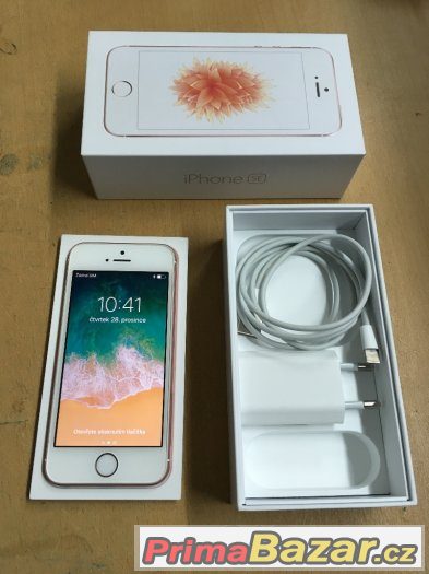 Apple iPhone SE 16GB rose gold, jako nový, 3 měsíce záruka