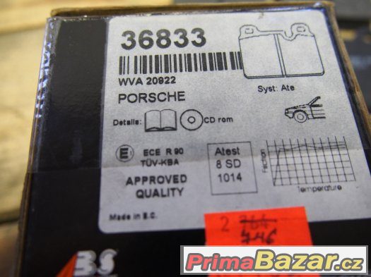 Sada brzdových destiček ABS Porsche 911