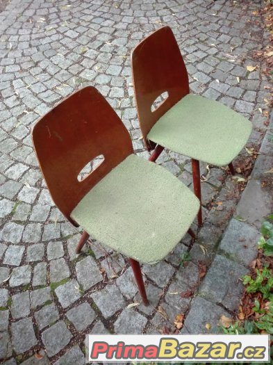 Retro židle / 60. léta / lízátka / brusel 58